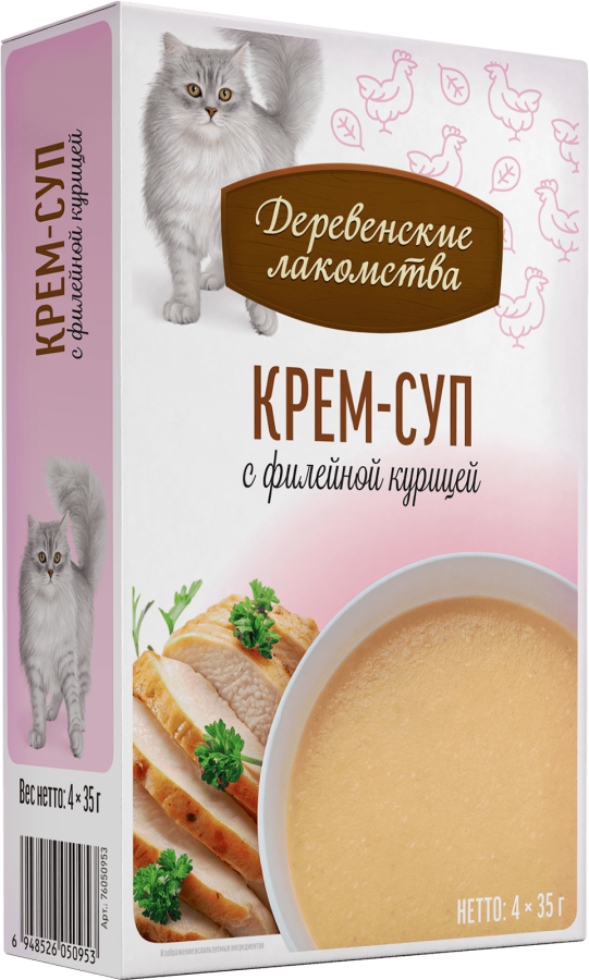 Крем-суп с филейной курицей, пауч 35г*4шт
